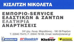 DRIVER CENTER ΕΜΠΟΡΙΟ ΕΛΑΣΤΙΚΩΝ ΒΟΥΛΚΑΝΙΖΑΤΕΡ ΡΑΦΗΝΑ ΚΙΣΛΙΤΖΗ ΘΕΟΔΩΡΟΥ ΝΙΚΟΛΕΤΑ